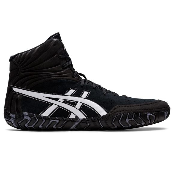 ASICS Men's Aggressor 5 Wrestling Shoes, 13, Black/White - Picture 1 of 1